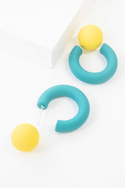 Aerobic Hoop Earrings | Electric