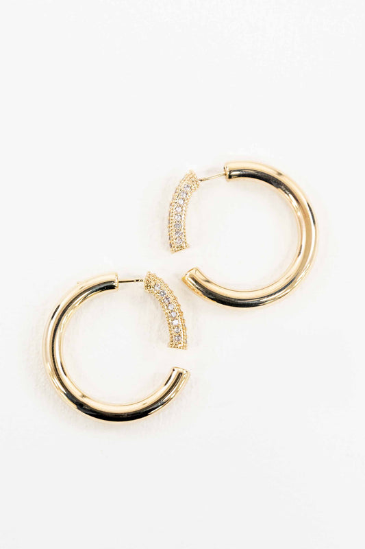 Arc Hoop Ear Jacket Earrings
