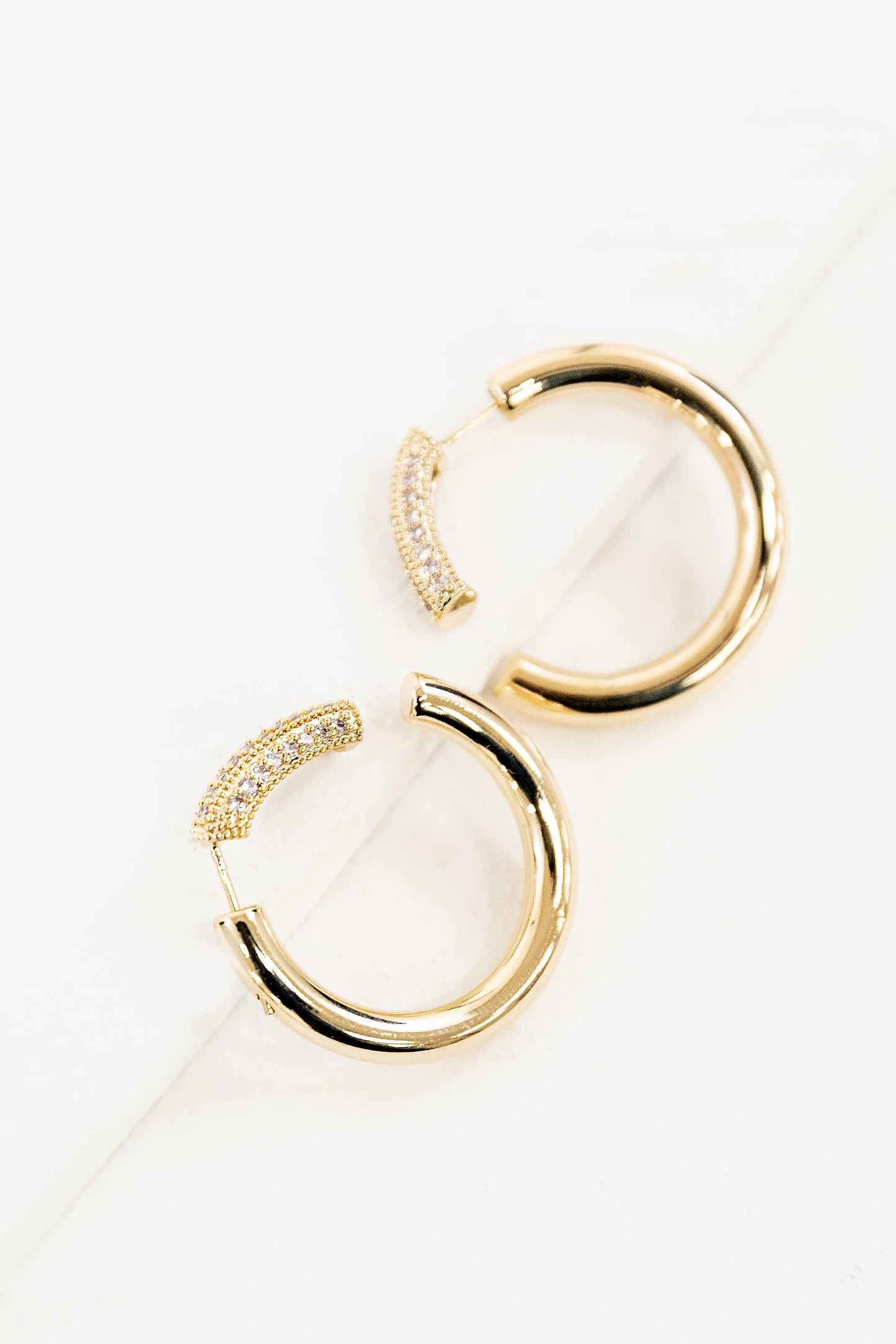 Arc Hoop Ear Jacket Earrings