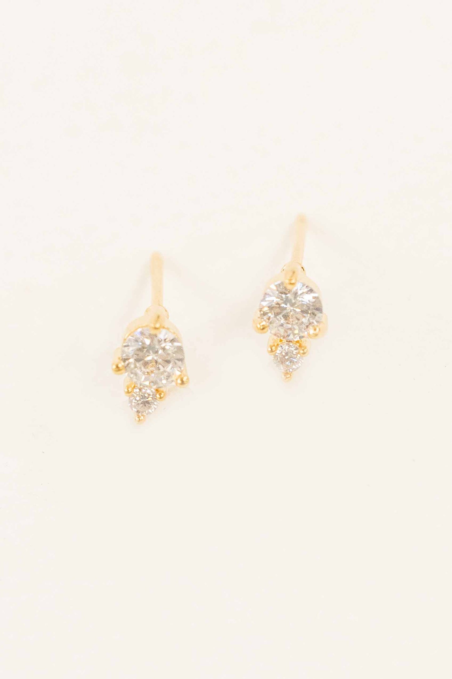 Mini Cluster Stud Earrings | Gold