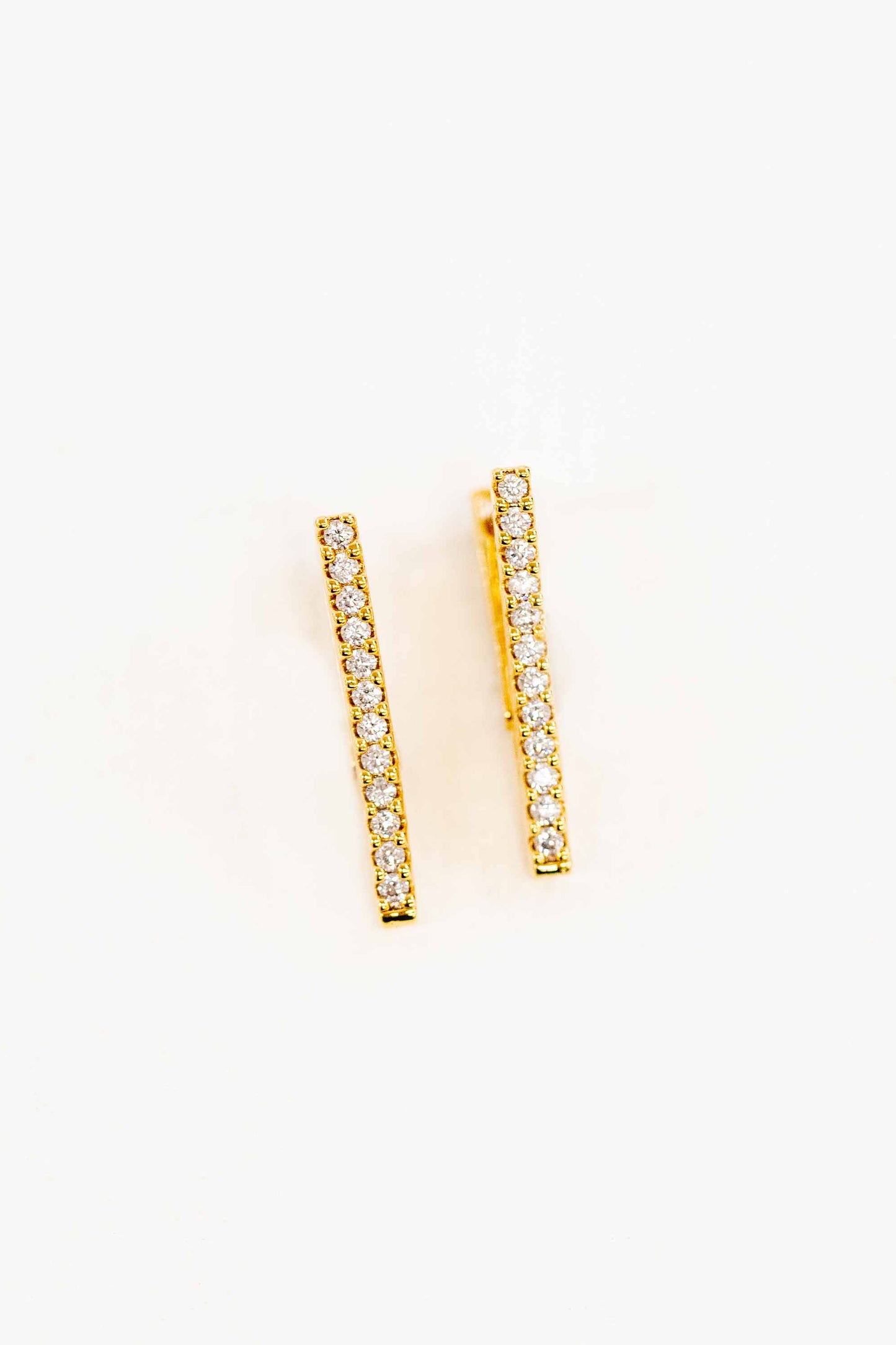 Edged Hoop Earrings | Gold
