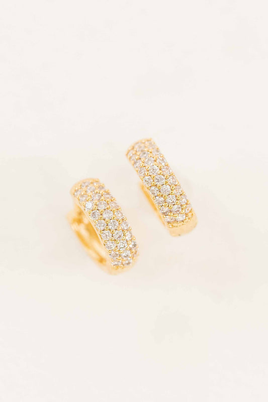 Luxe Huggie Hoop Earrings | Gold