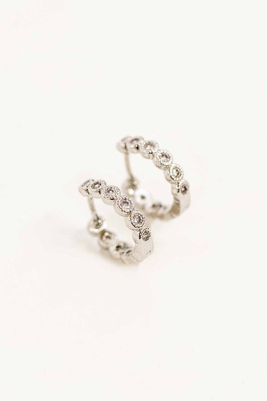 Surreal Huggie Hoop Earrings | Silver