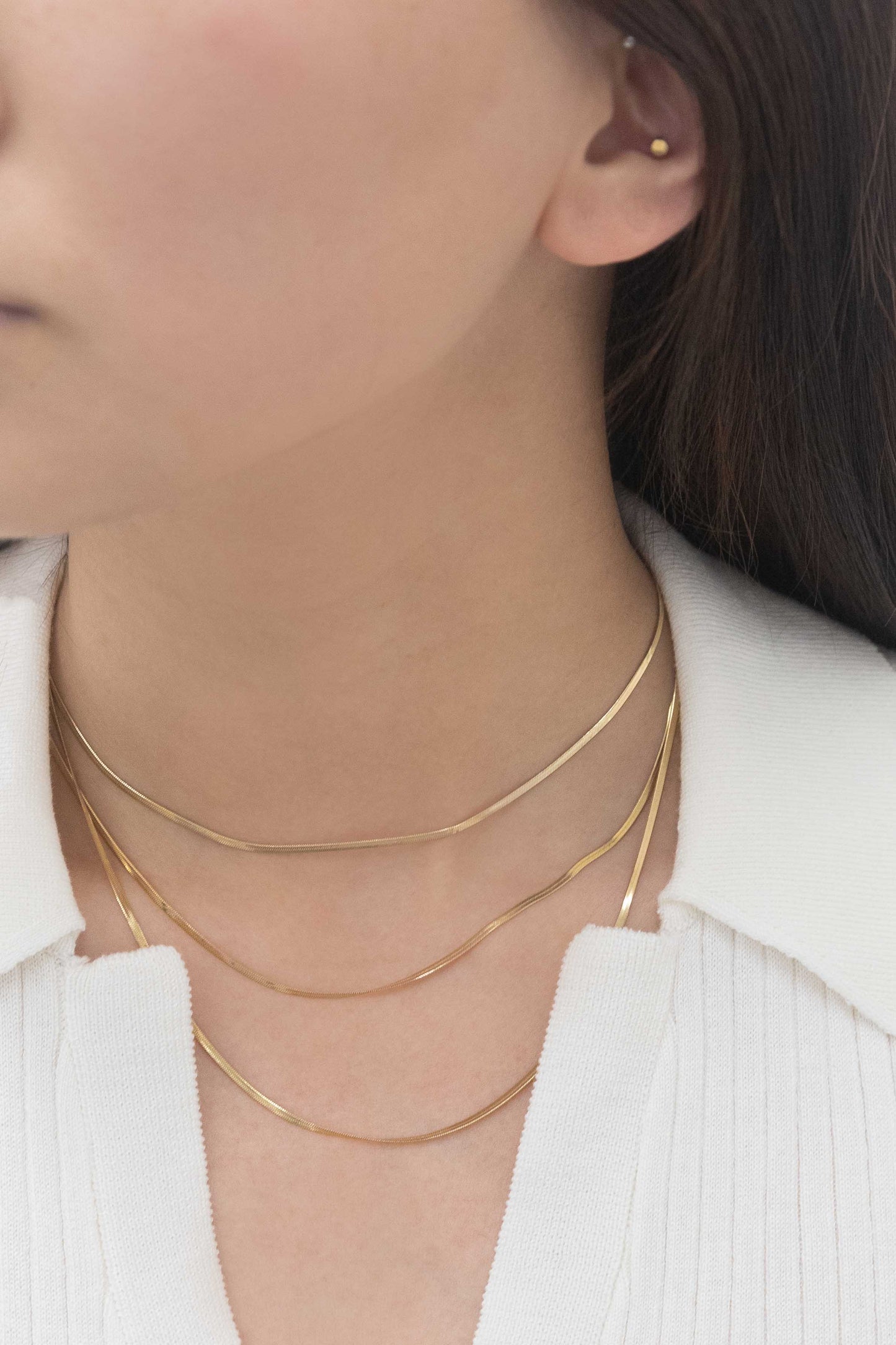 Snake Chain Long Necklace