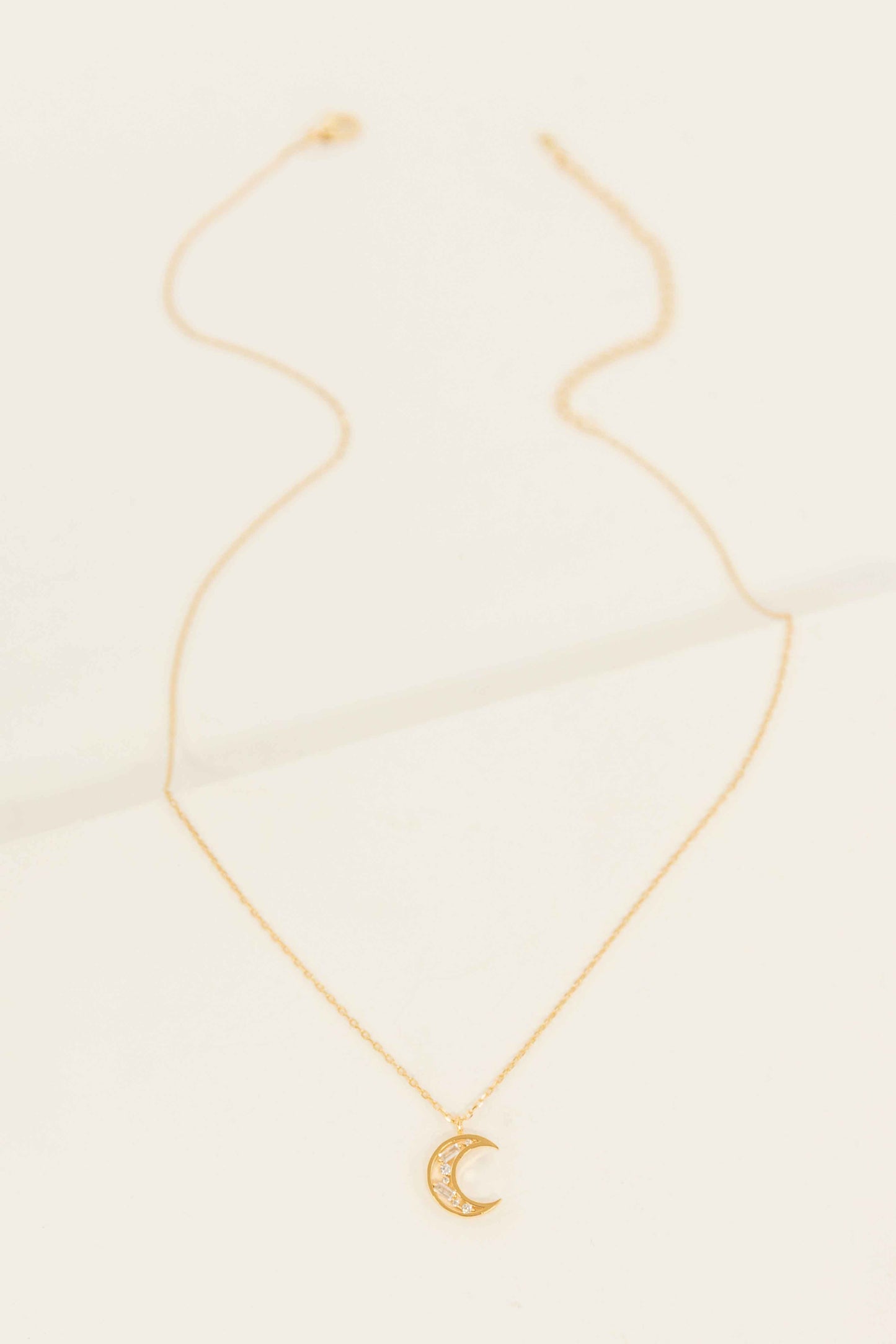 Luna Stone Necklace | Gold