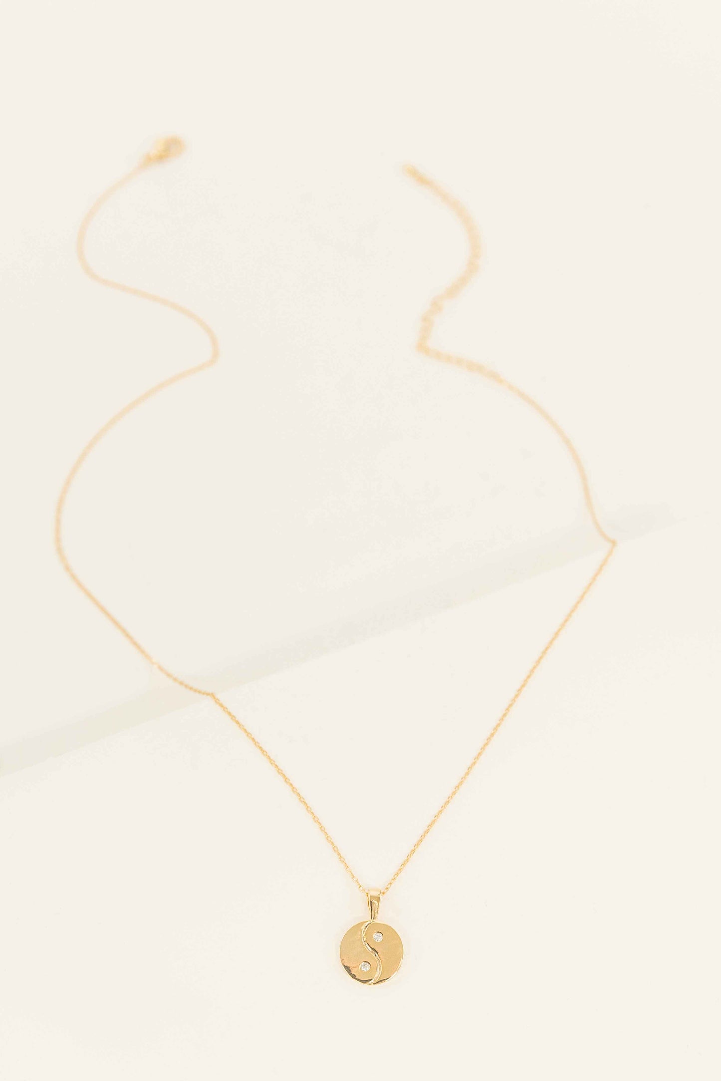 Yin Yang Necklace | Gold