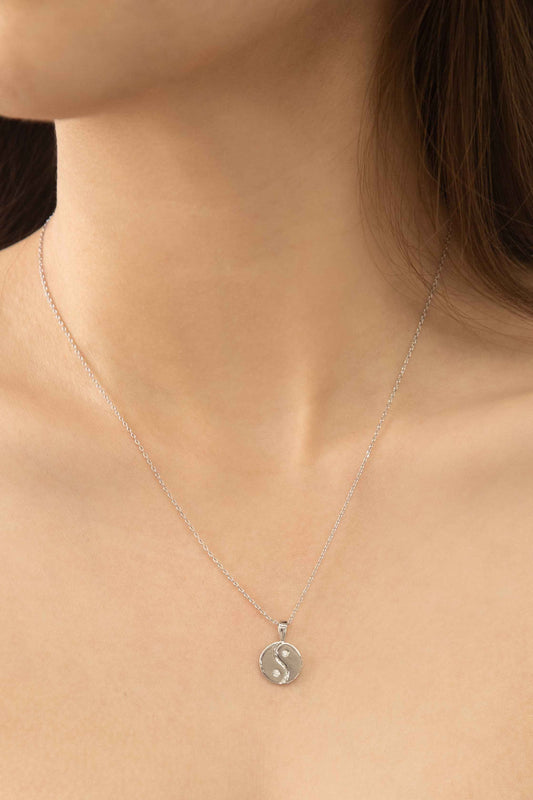 Yin Yang Necklace | Silver