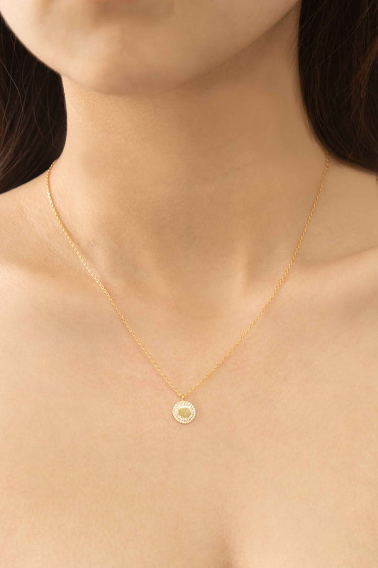 Halo Necklace | Gold