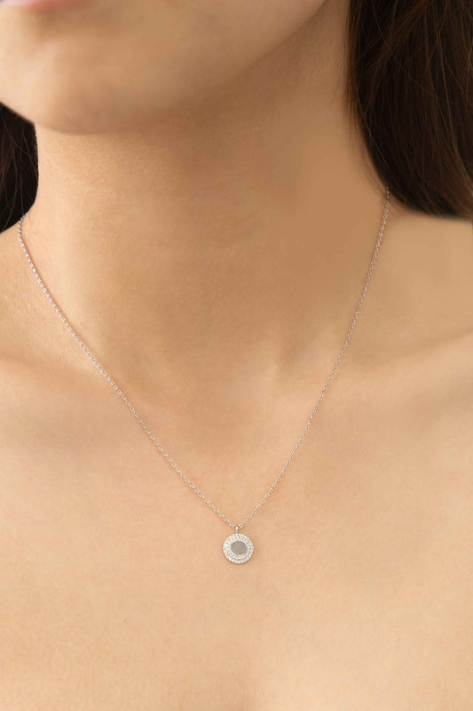 Halo Necklace | Silver