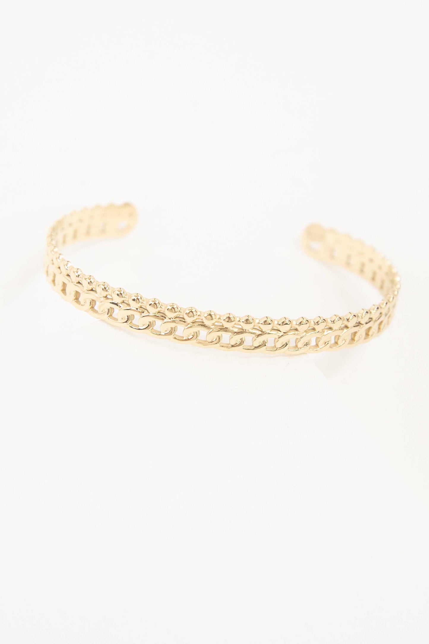 Sequenced Cuff Bracelet | Gold