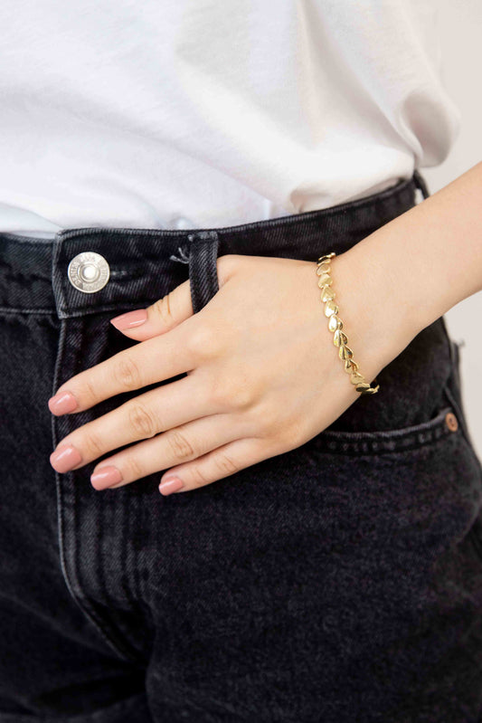 Spades Cuff Bracelet | Gold