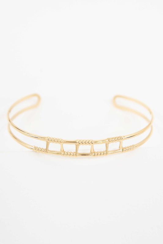 Wired Cuff Bracelet | Gold