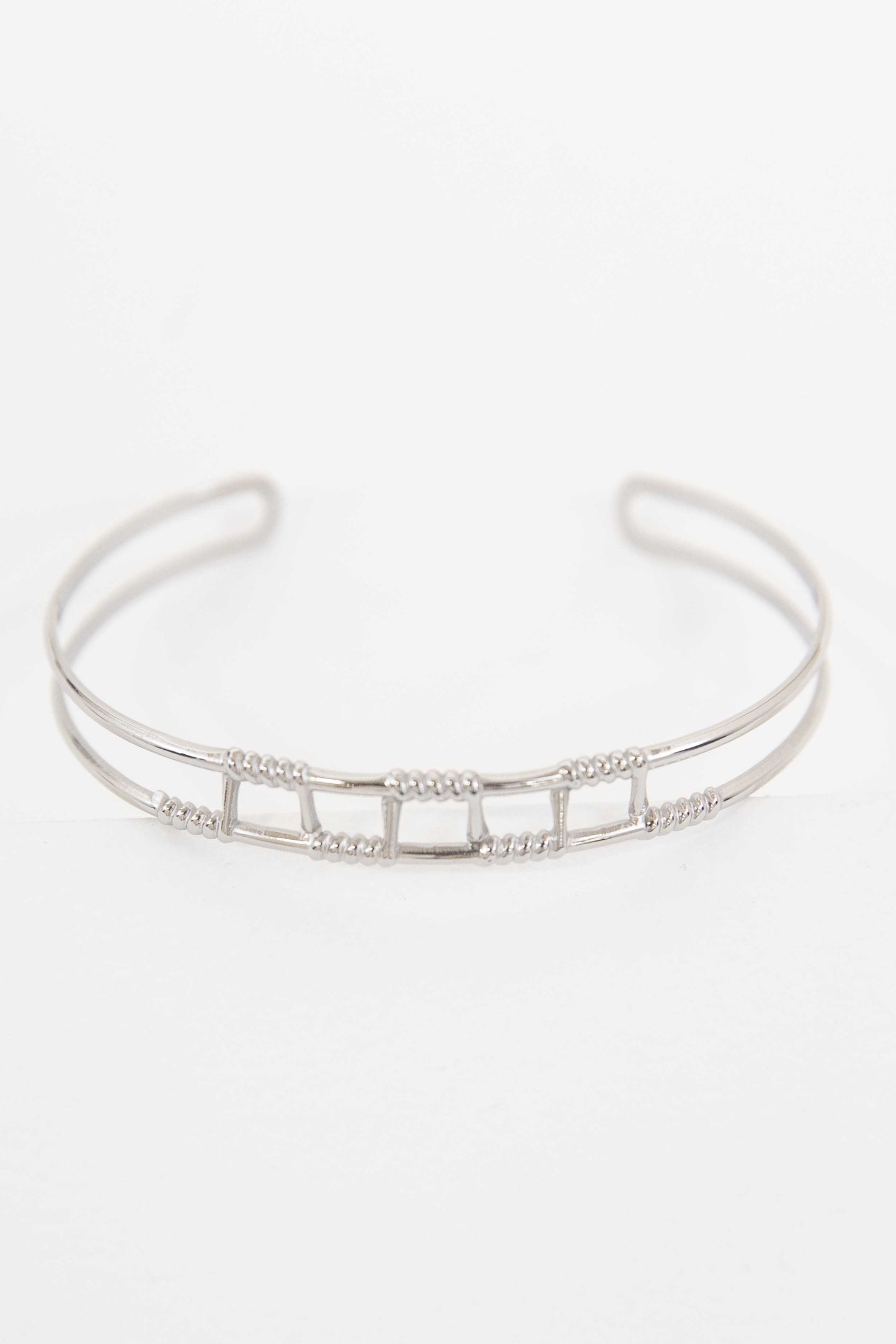 Wired Cuff Bracelet | Silver