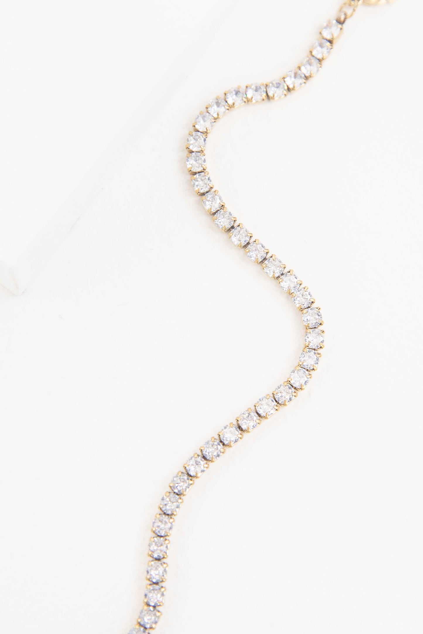 Round Stone Tennis Bracelet | Gold