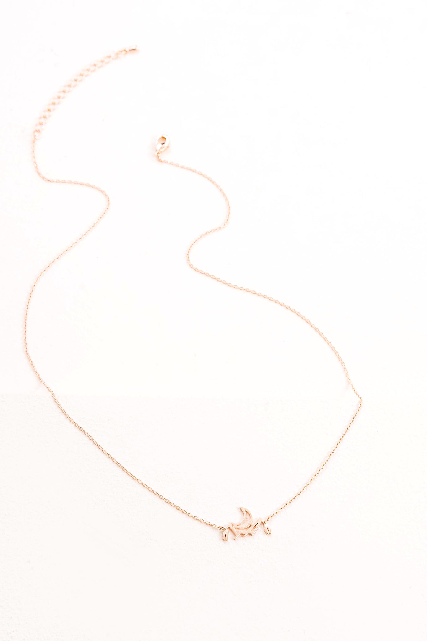 Moon Mountain Necklace | Rose Gold
