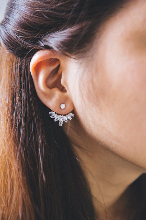 Stone Droplet Ear Jacket