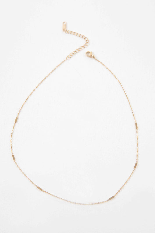 A Dashing Bar Necklace (14K)