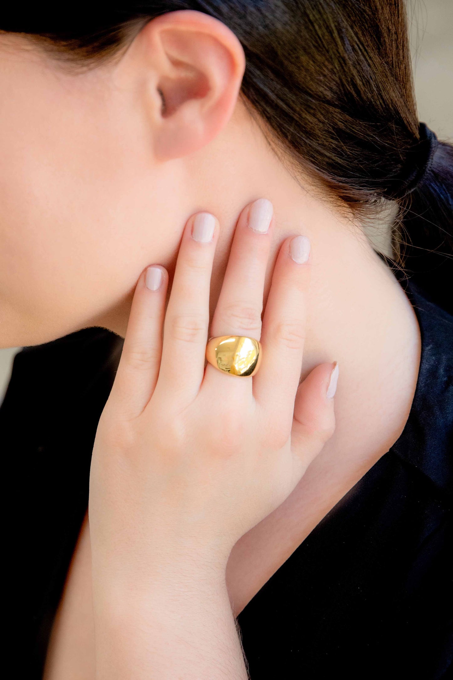 Gold Circle Ring