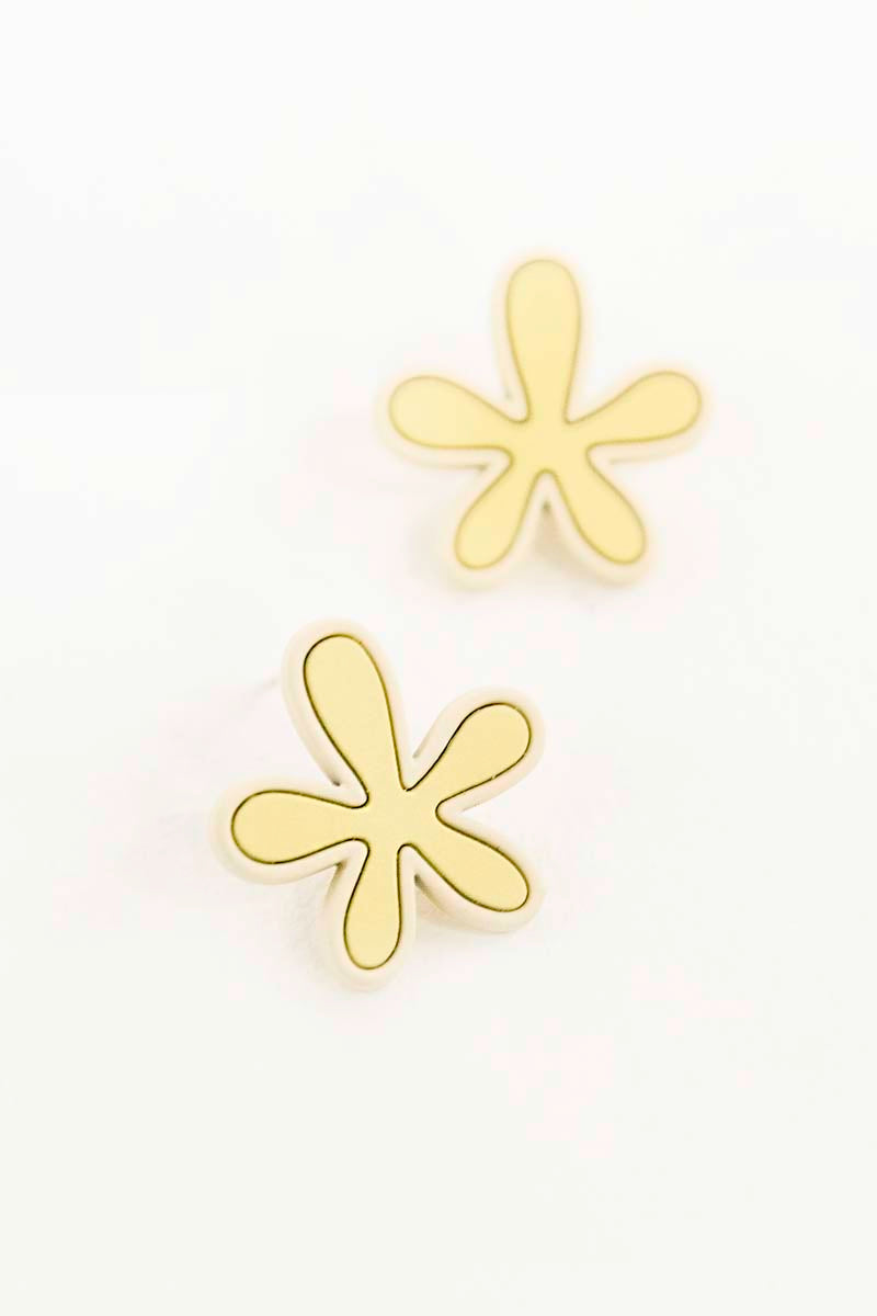 Flower Cloud Earrings | Yellow