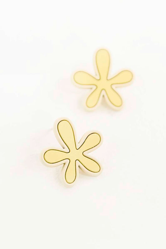 Flower Cloud Earrings | Yellow