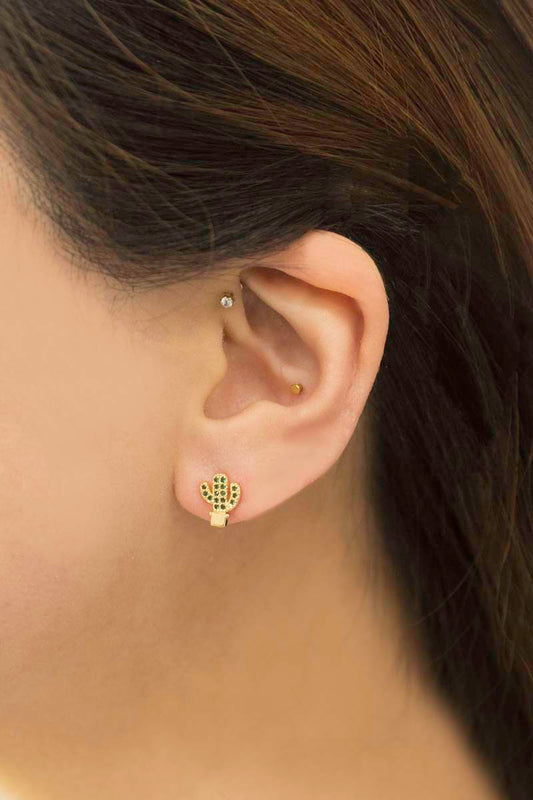 Mini Cactus Earrings