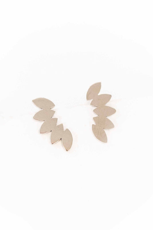 Floret Stud Earrings | Silver