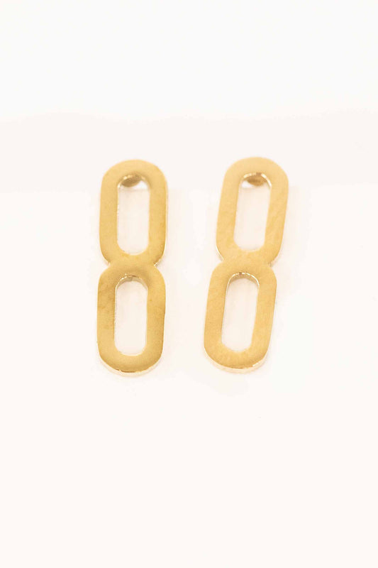 Connection Stud Earrings | Gold