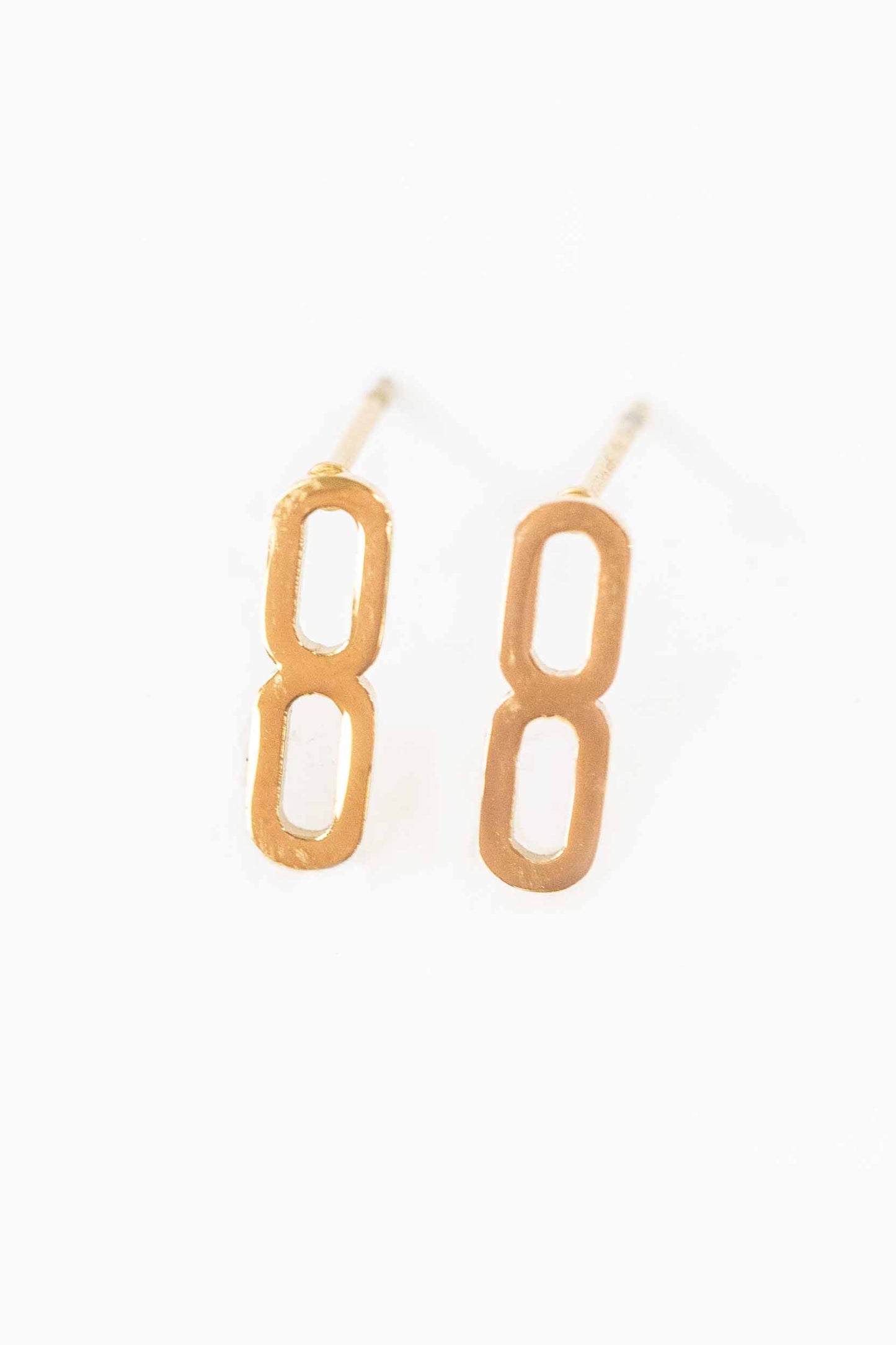 Connection Stud Earrings | Gold