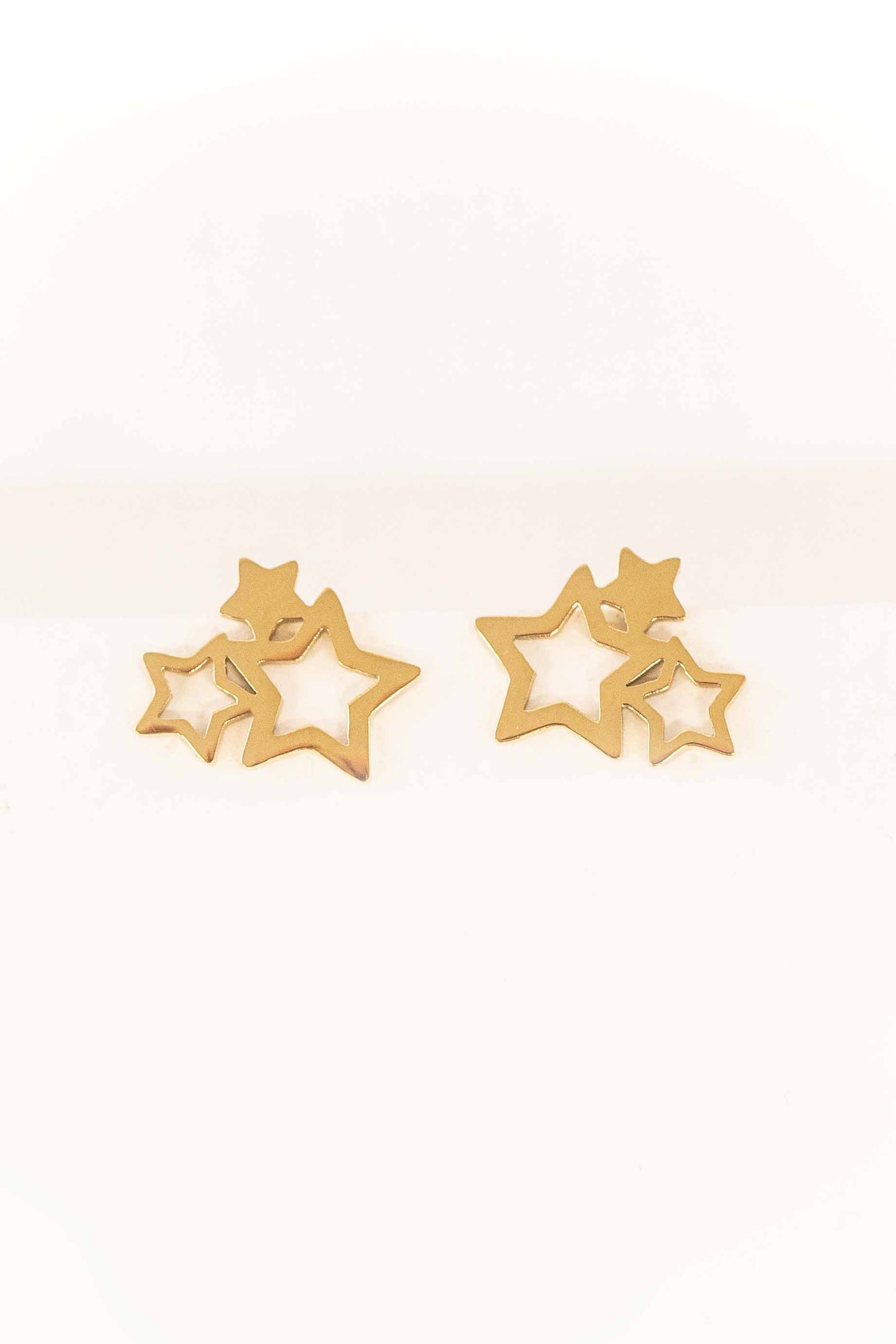 Cluster of Stars Stud Earrings | Gold