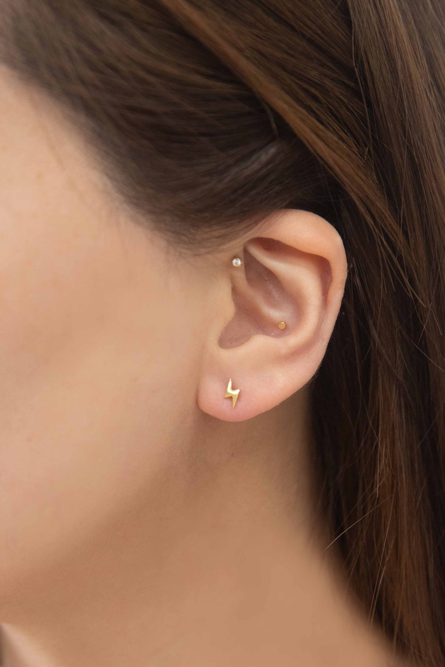 Shocker Stud Earrings | Gold