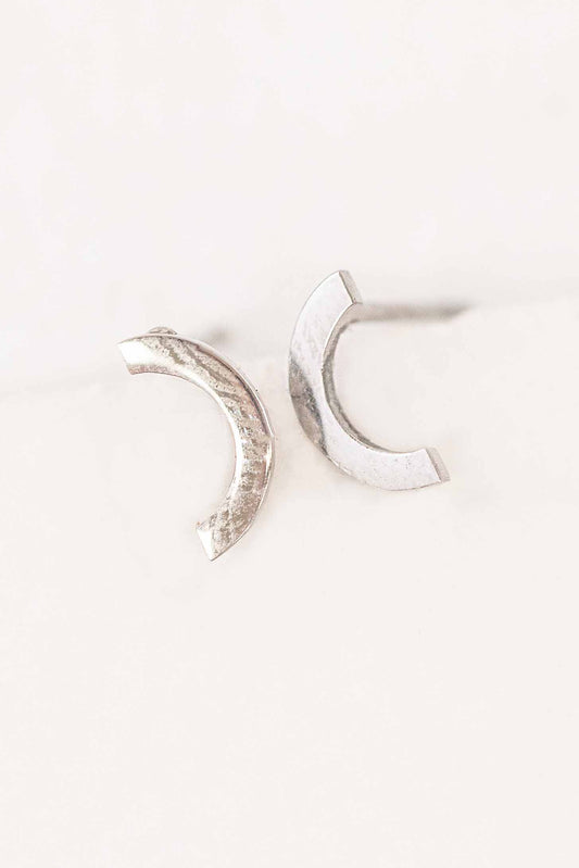 Nood Stud Earrings | Silver