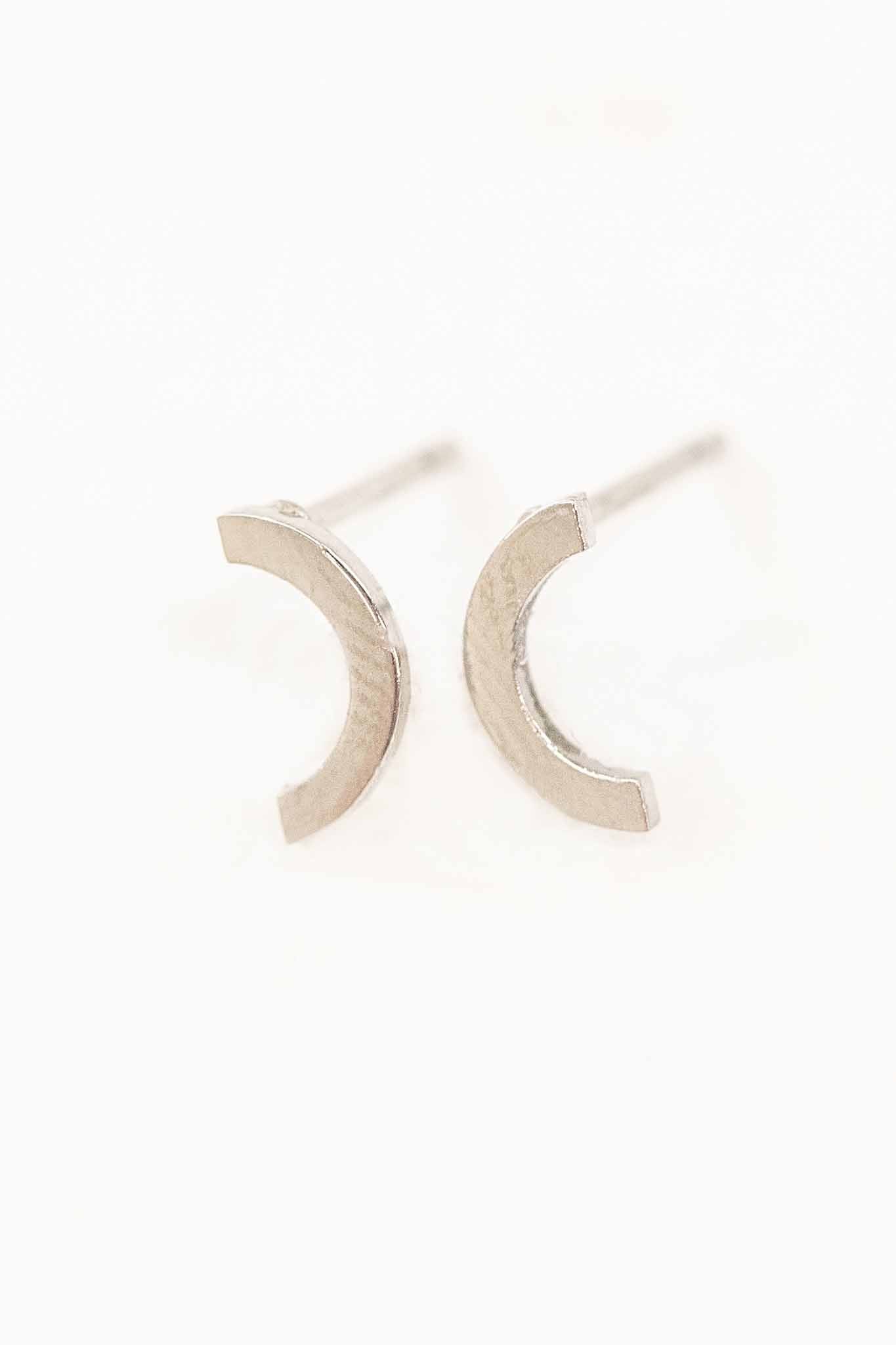 Nood Stud Earrings | Silver