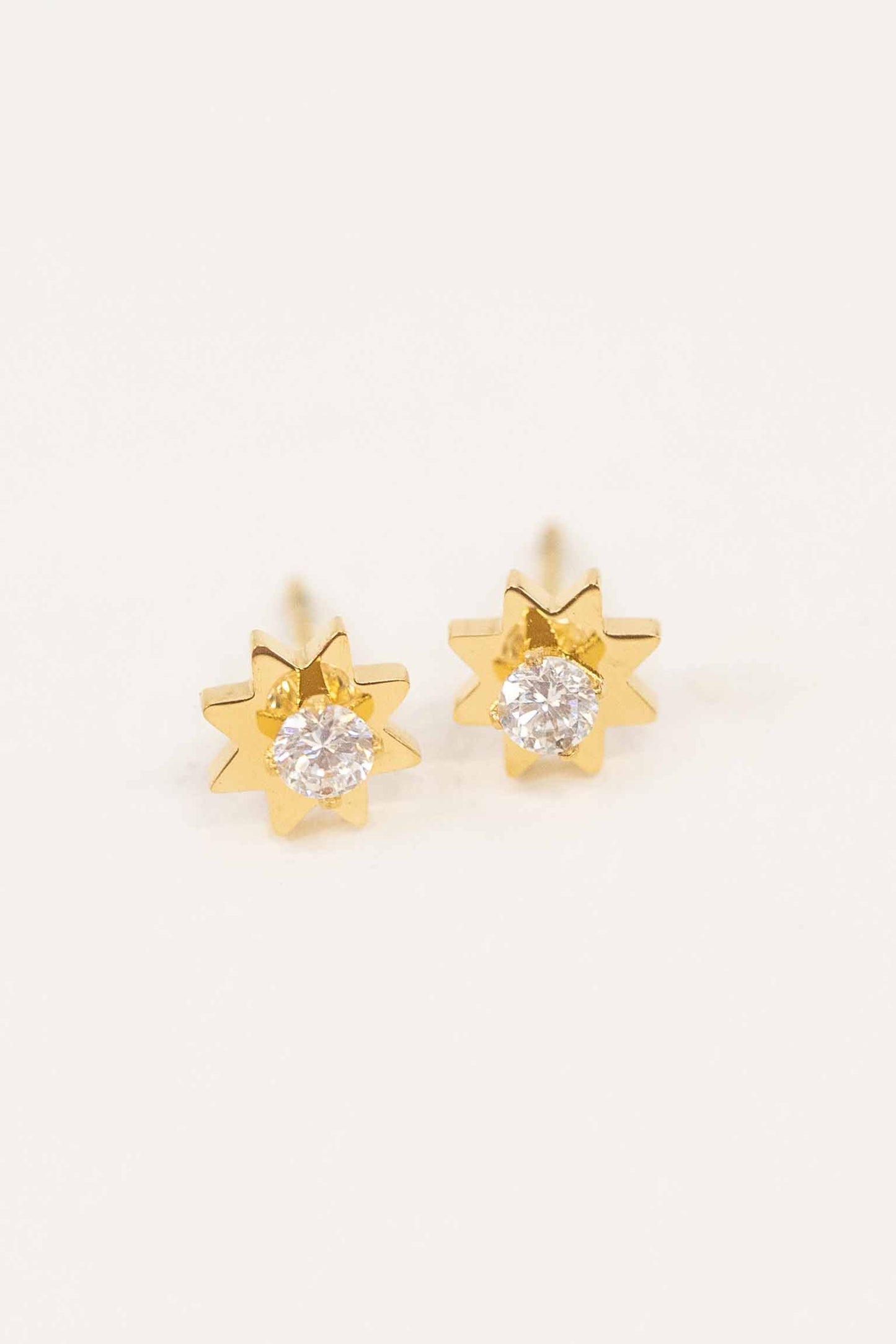 Spark Stud Earrings | Gold