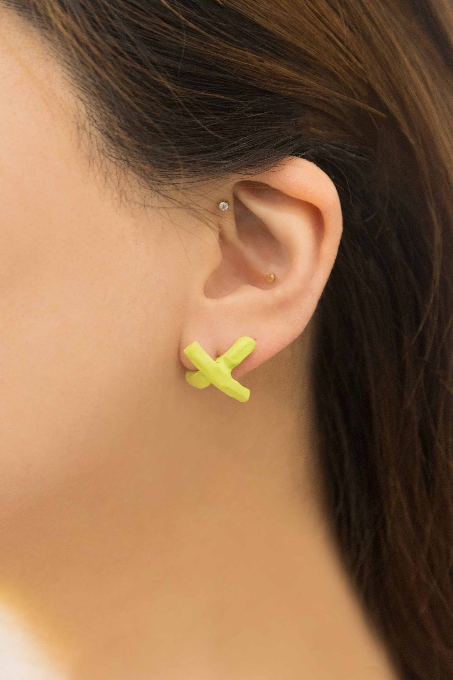 Tic Tac Toe Earrings | Lime
