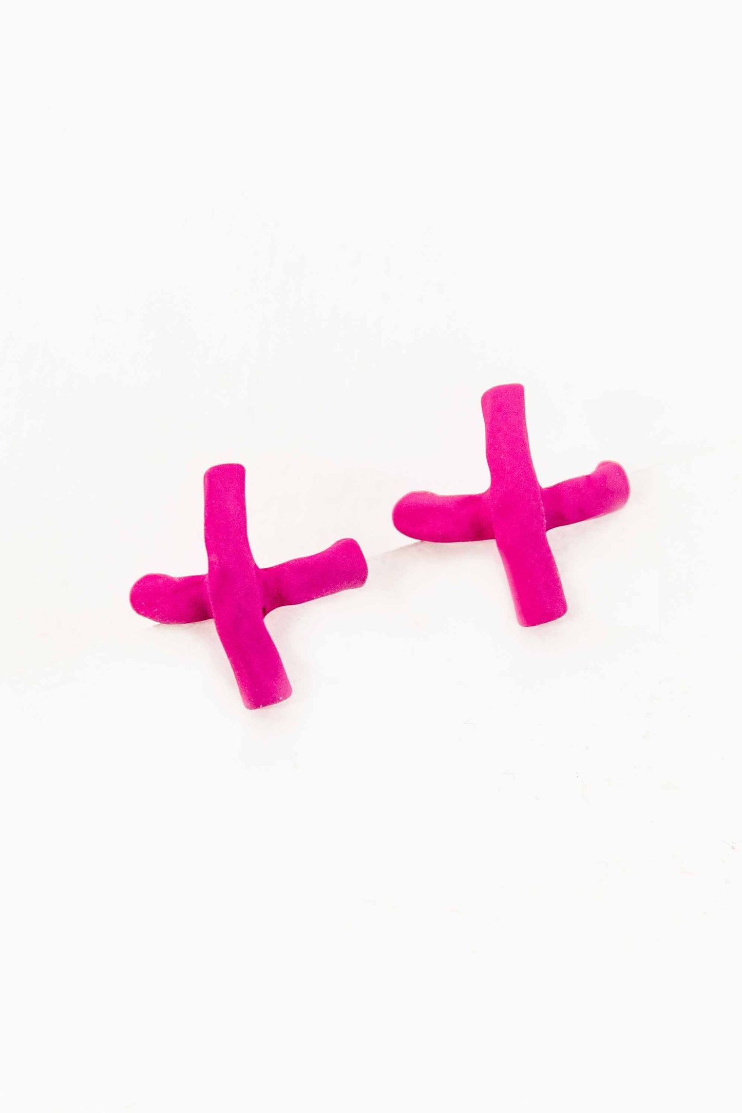 Tic Tac Toe Earrings | Pink