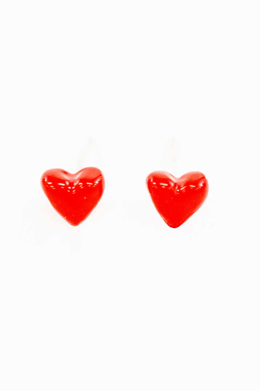 Mini Heart Stud Earrings