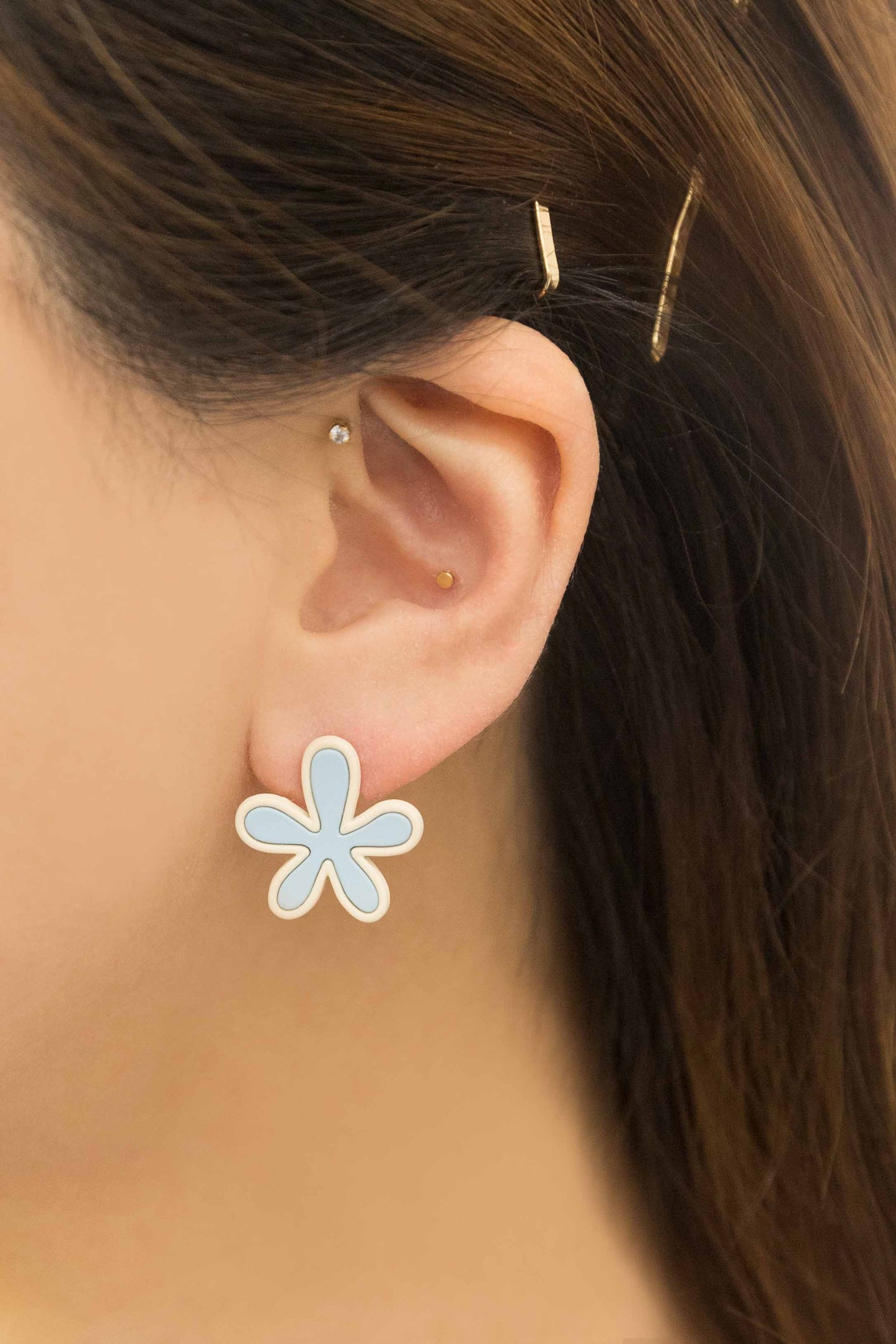 Flower Cloud Earrings | Blue