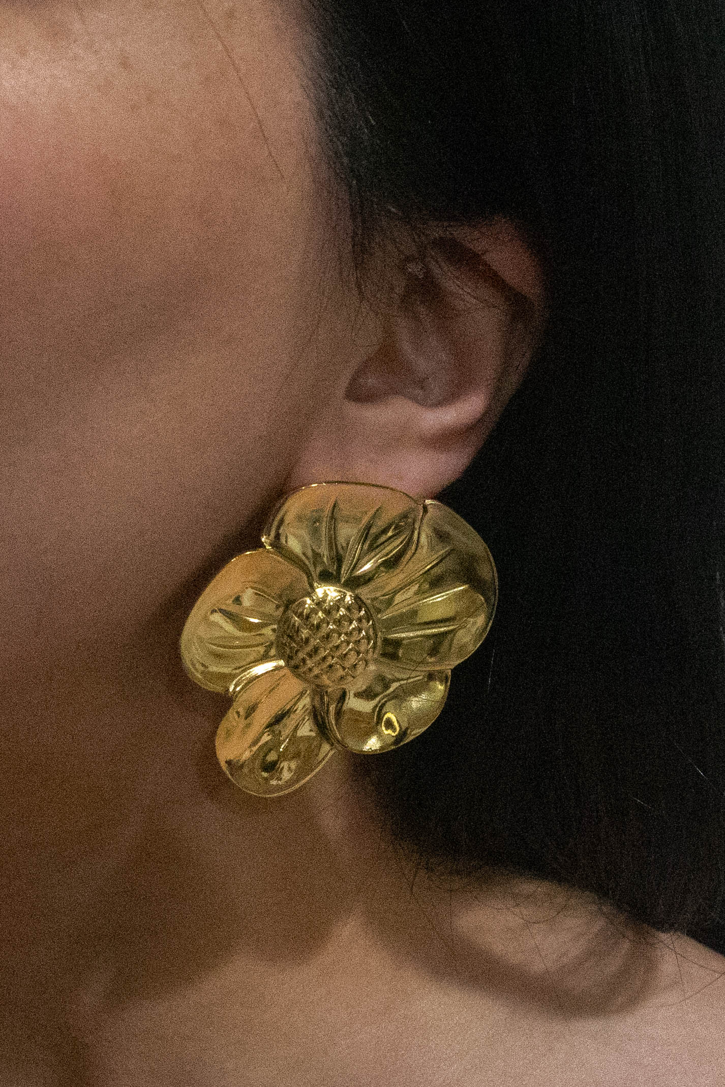 Full Flower Statement Earrings