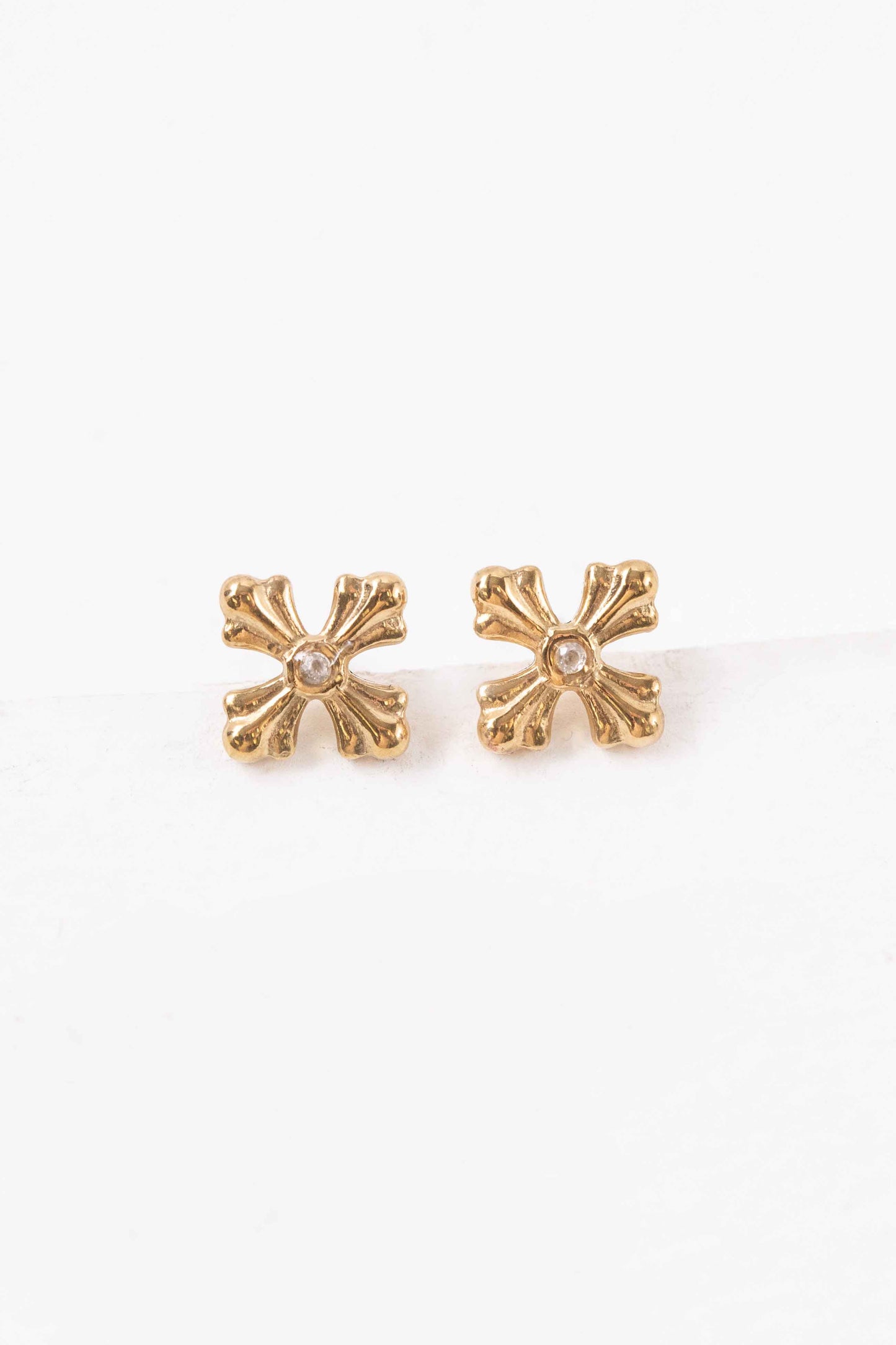 Small Cross Stud Earrings