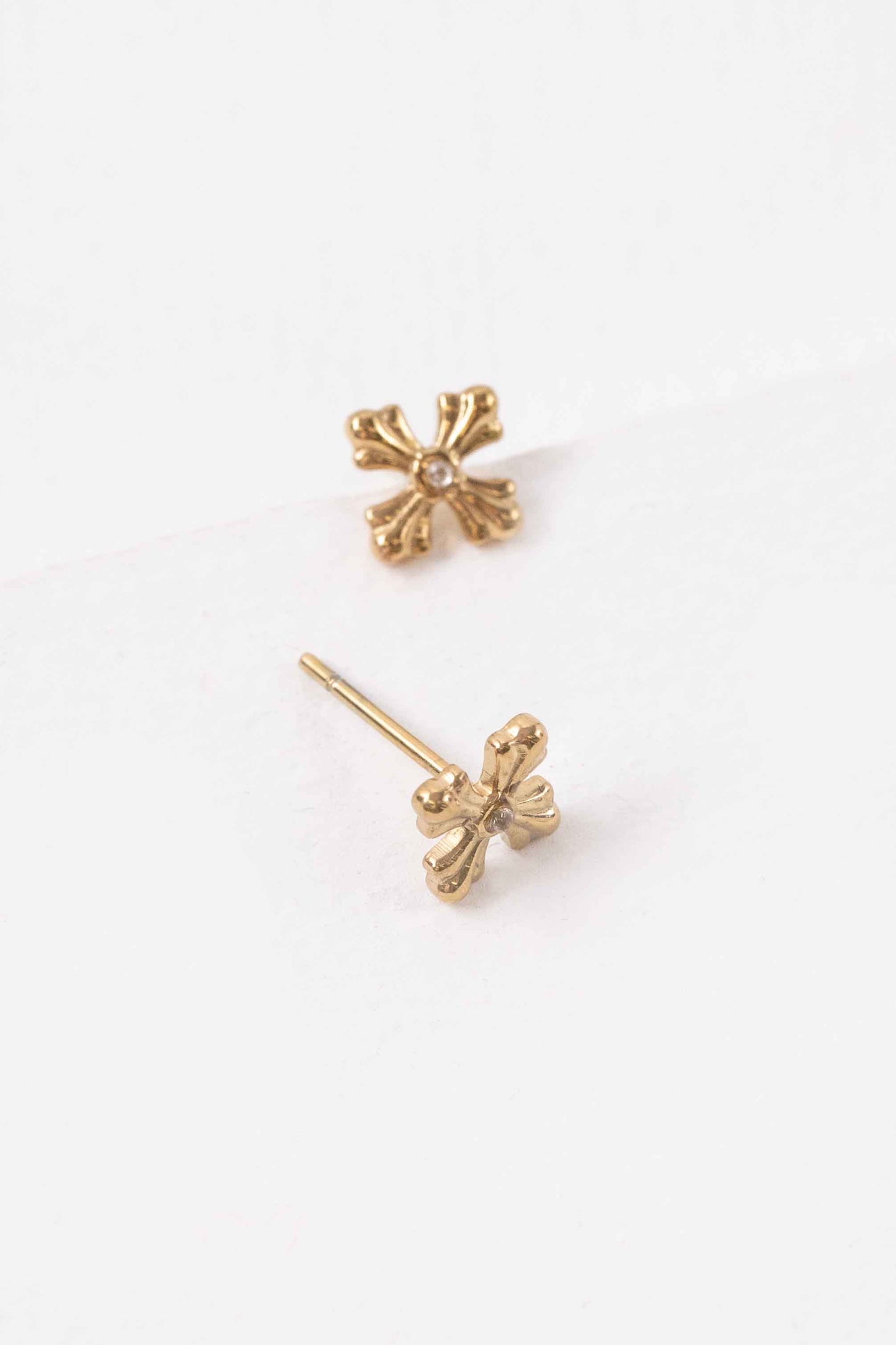 Small Cross Stud Earrings