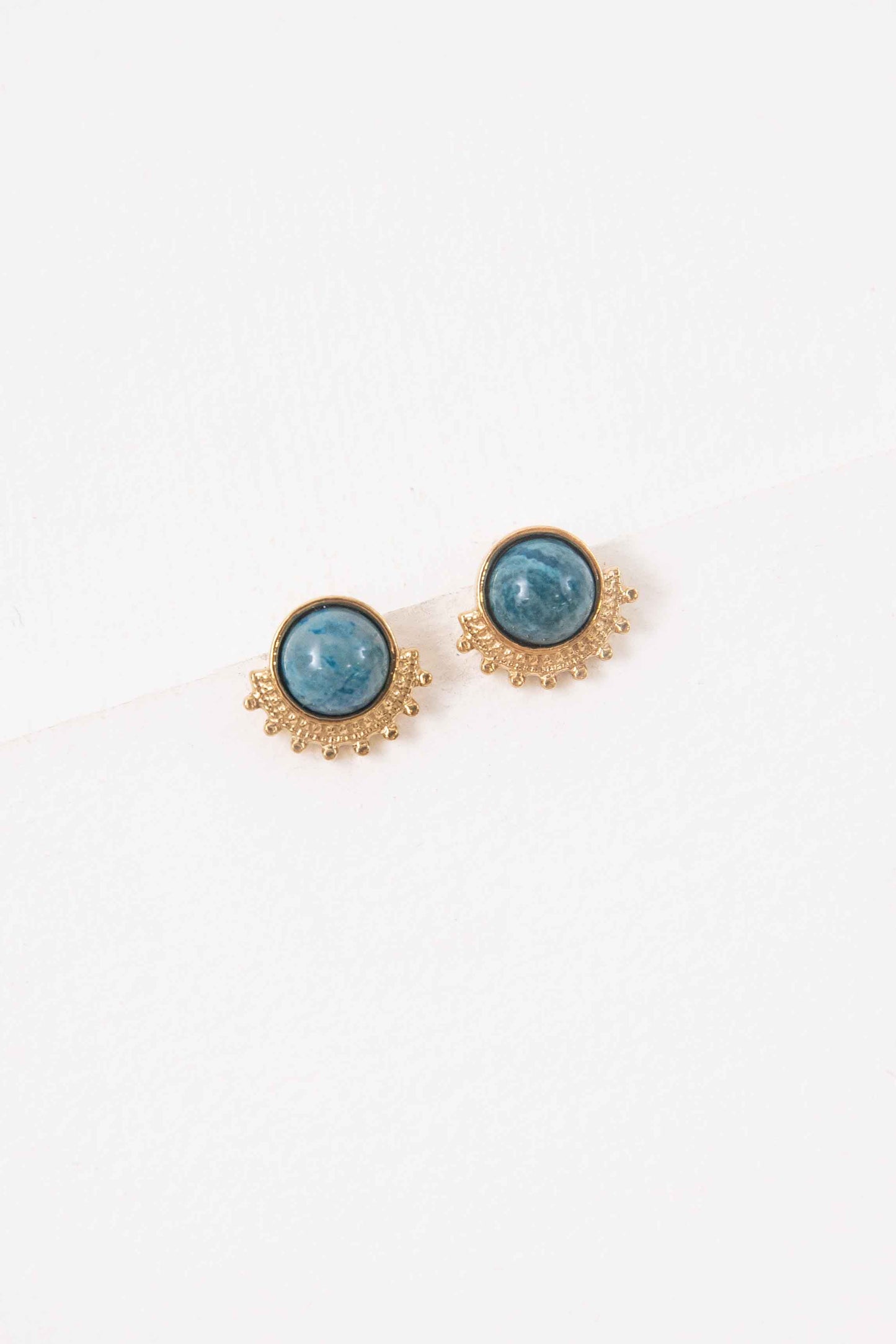 Tigris Stone Stud Earrings