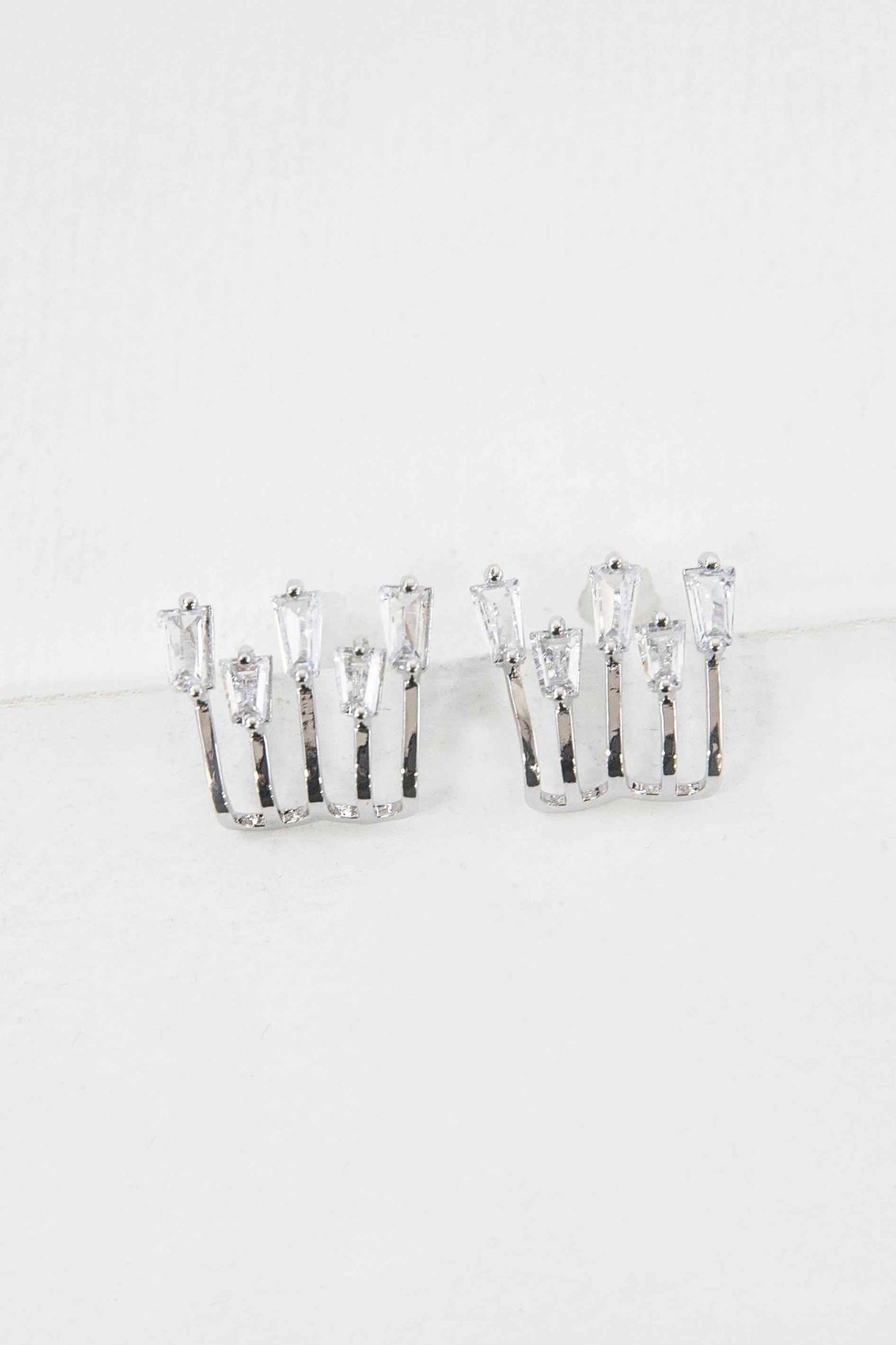 Kalimba Post Earrings | Silver