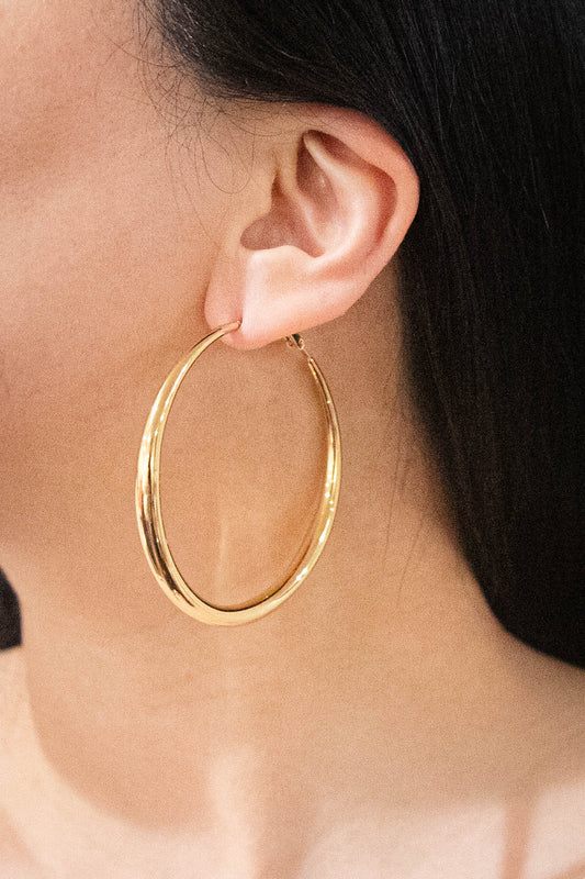 Bold Hoop Earrings | Gold
