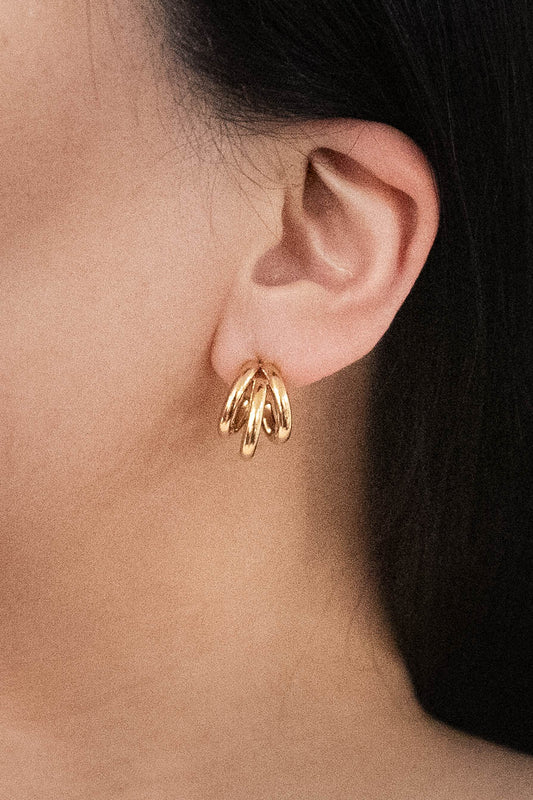Basic Trio Huggie Hoop Earrings