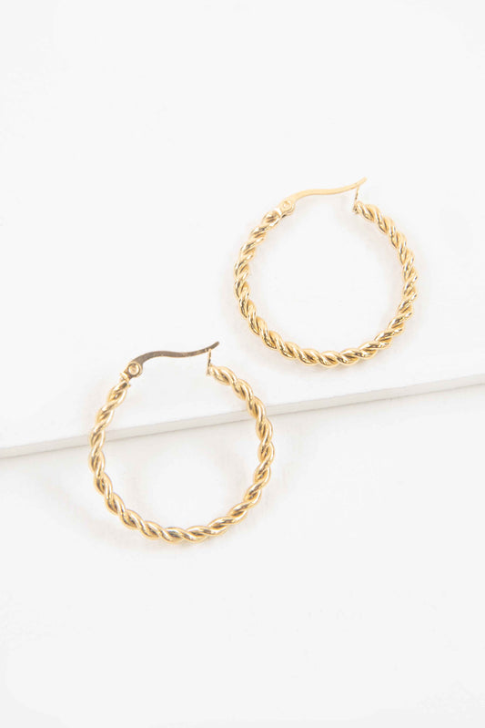 Plait Hoop Earrings