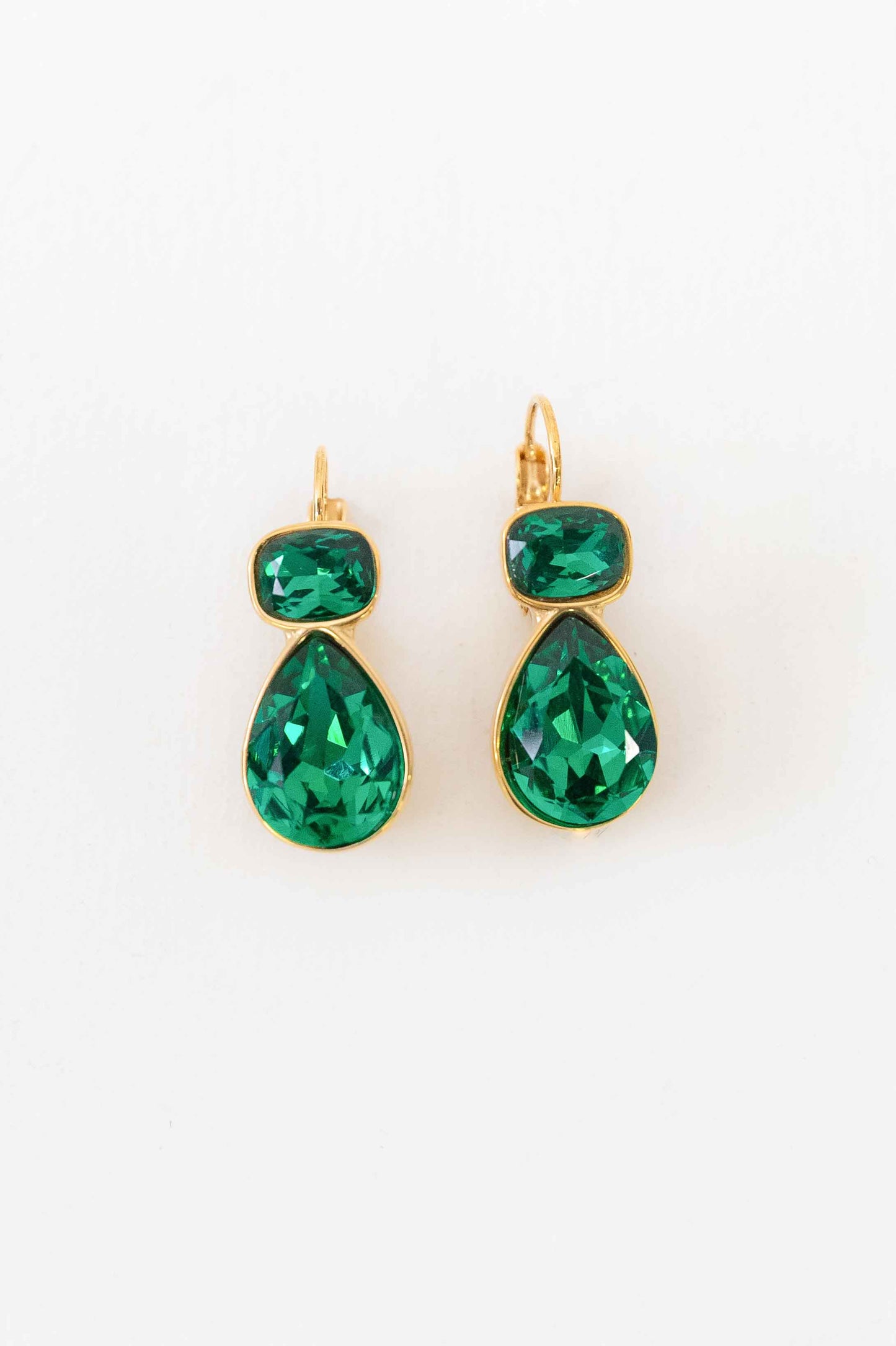 Stone Hook Earrings | Green