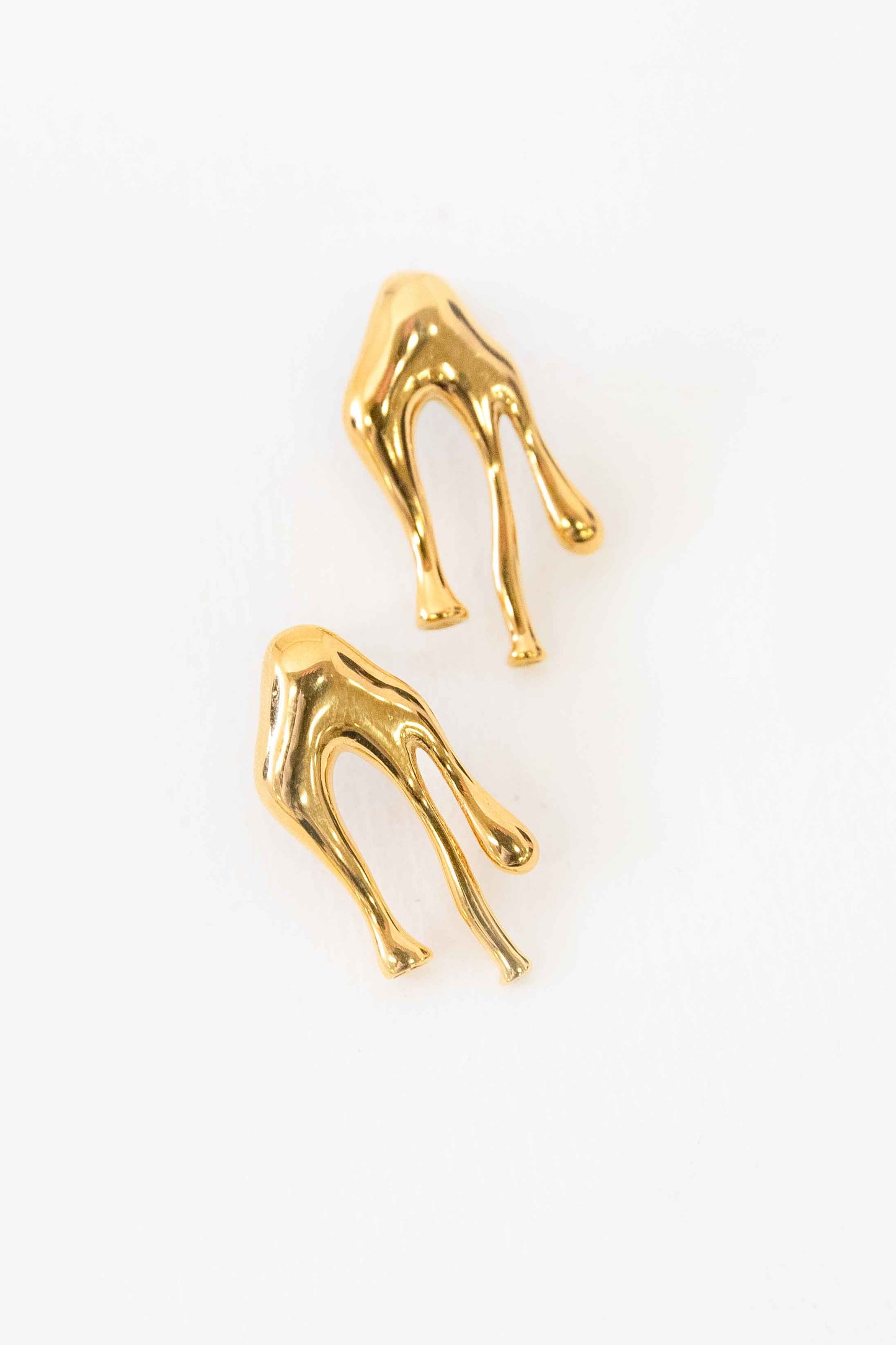 Drip Stud Earrings | Gold