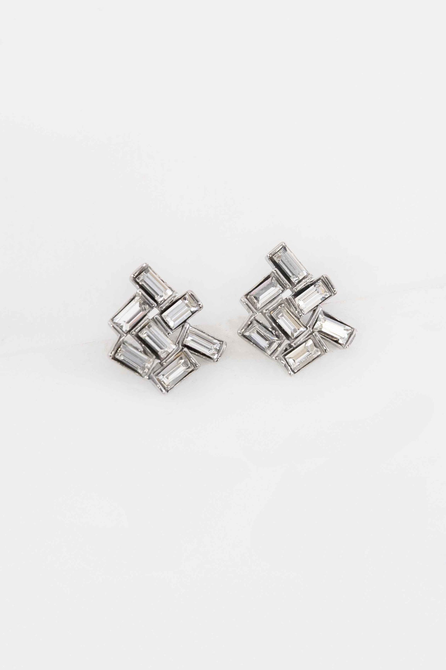 Collection of Stones Stud Earrings | Silver