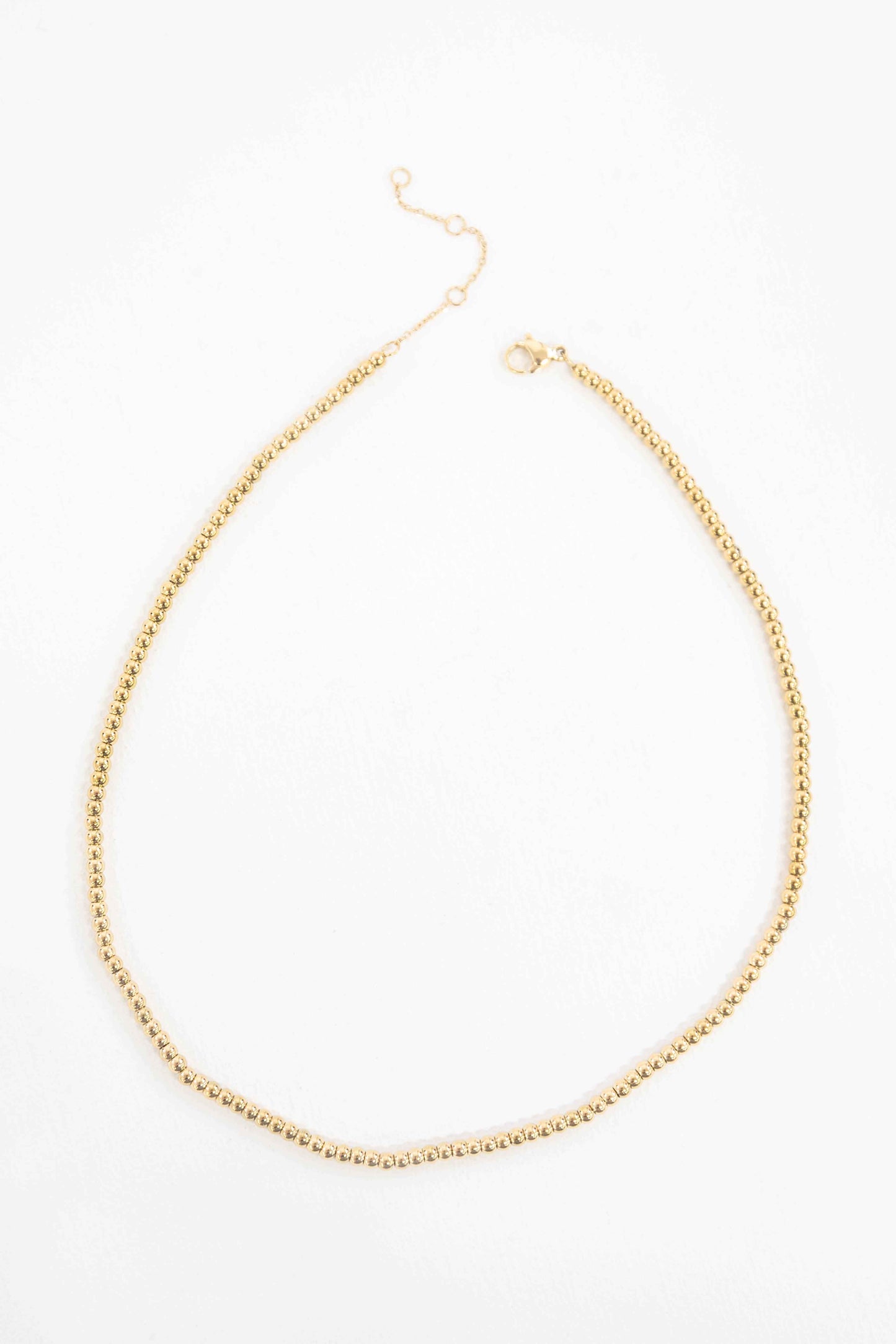 Micro Beaded Necklace | Gold
