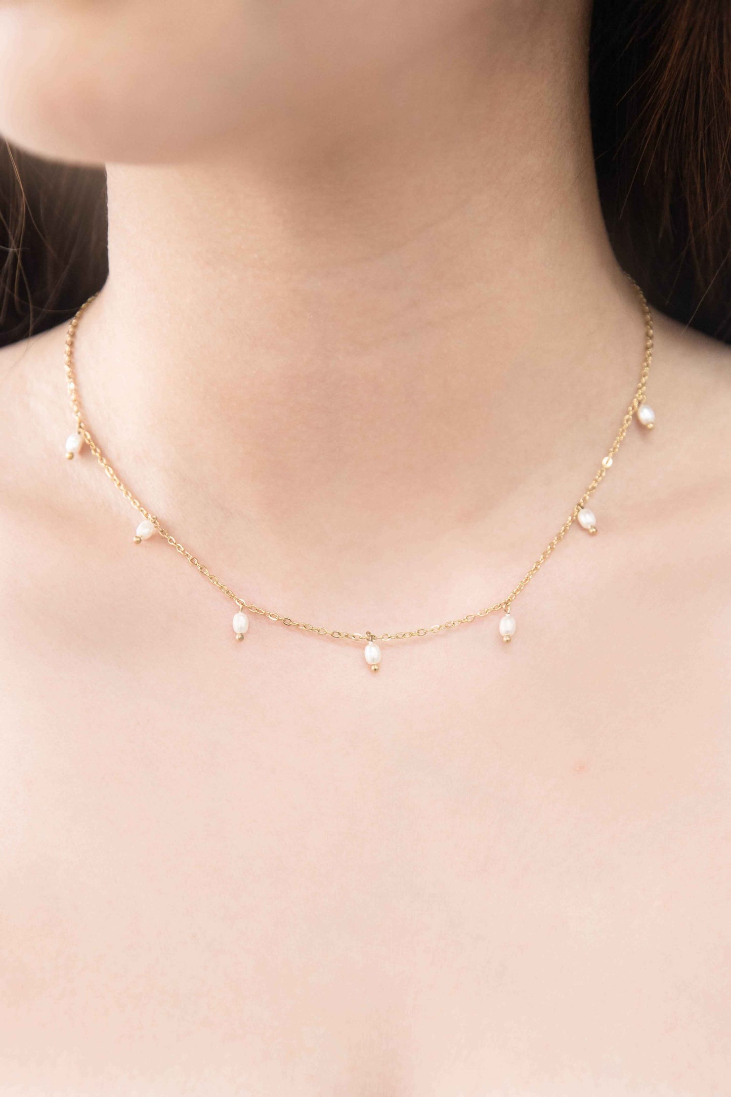Pilgrimage Pearl Charm Necklace